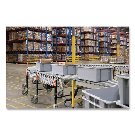 Palletote Box, 1.6 cu ft, 15.5" x 19.5" x 13", Gray