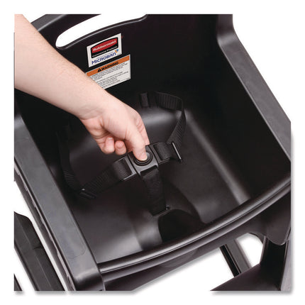 Sturdy Chair Youth Seat with Casters, Black