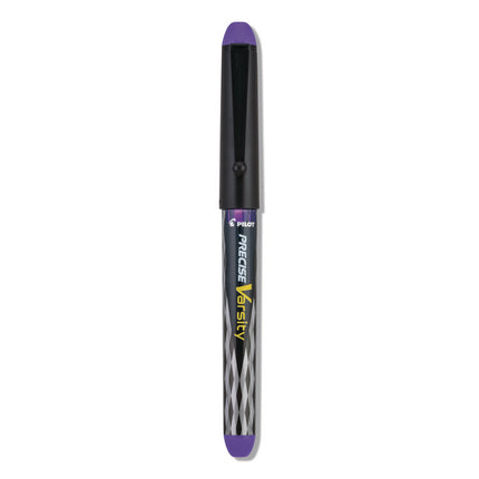 Varsity Fountain Pen, Medium 1 mm, Purple Ink, Clear/Black/Purple Barrel
