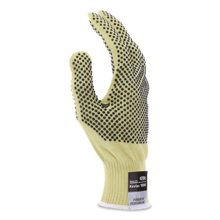 CutPro Kevlar Gloves 9396, Yellow/Black, Large, Pair