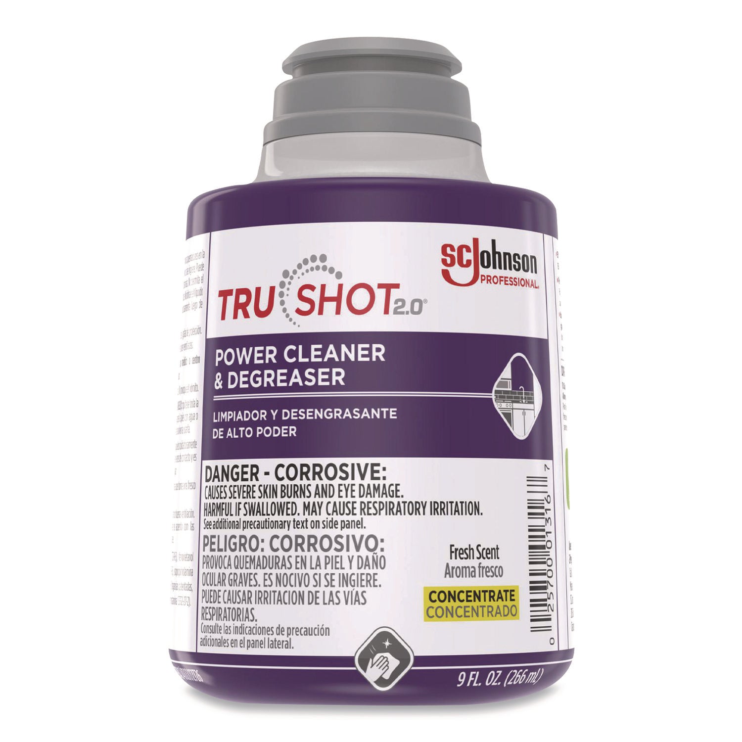 TruShot 2.0 Power Cleaner, Fresh Scent, 9 oz Cartridge, 4/Carton