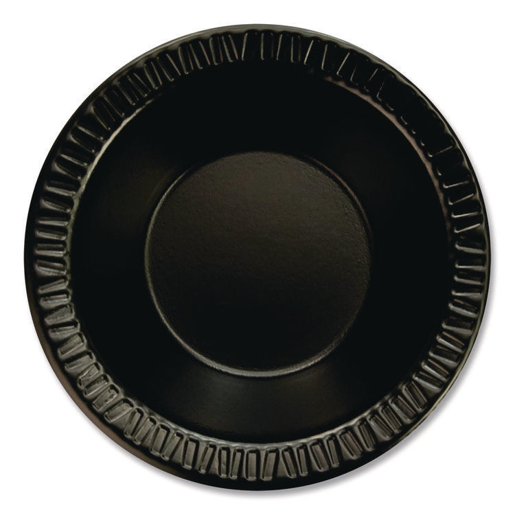 Quiet Classic Laminated Foam Dinnerware, Bowl, 5 oz, Black, 125/Sleeve, 8 Sleeves/Carton