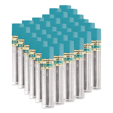 Super Hi-Polymer Lead Refill, 0.7 mm, HB, Black, 36/Pack