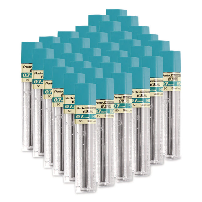 Super Hi-Polymer Lead Refill, 0.7 mm, HB, Black, 36/Pack