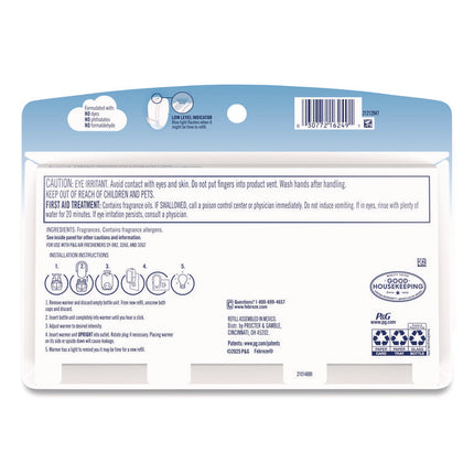 PLUG Air Freshener Refills, Mountain/Ocean/Rainforest, 2.63 oz, 3/Pack, 6 Packs/Carton