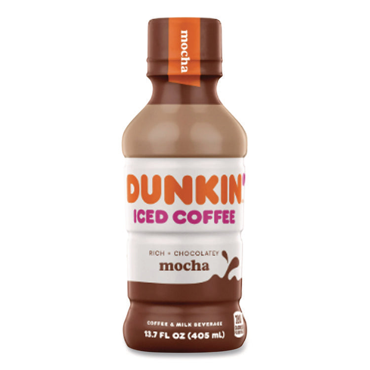 Mocha Iced Coffee Drink, 13.7 Oz Bottle, 12/carton