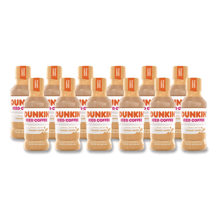 French Vanilla Iced Coffee Drink, 13.7 Oz Bottle, 12/carton