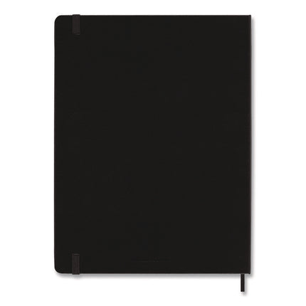 Classic Colored Hardcover Notebook, 1-Subject, Narrow Rule, Black Cover, (192) 10 x 7.5 Sheets