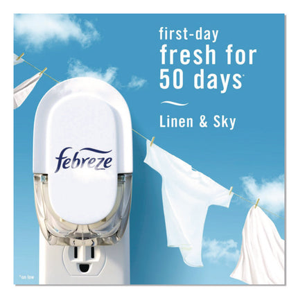 PLUG Air Freshener Refills, Linen and Sky, 2.63 oz, 3/Pack, 6 Packs/Carton