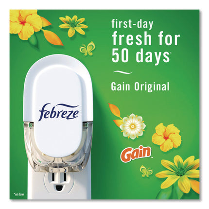 PLUG Air Freshener Refills, Gain Scent, 2.63 oz, 3/Pack, 6 Packs/Carton