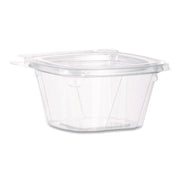 ClearPac SafeSeal Tamper-Resistant, Tamper-Evident Containers, 3.72 x 4.2 x 1.97, Clear, Plastic, 400/Carton