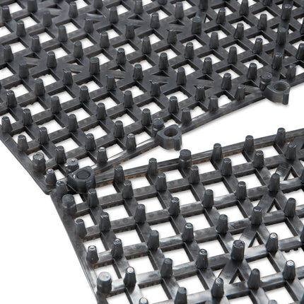 Versa-Mat Bar-Shelf Liner, Plastic, 12w X 12d X 0.25h, Black, 24/carton