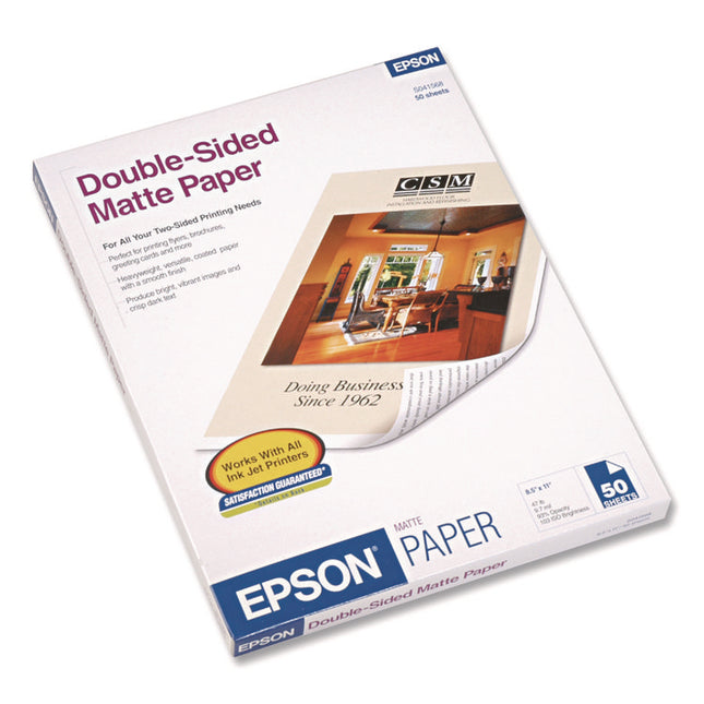 Premium Matte Presentation Paper, 9 Mil, 8.5 X 11, Matte Bright White, 50/pack
