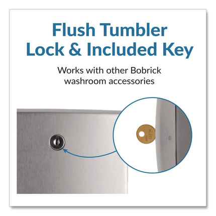 ConturaSeries Two-Roll Tissue Dispenser, 6.08 x 5.94 x 11, Stainless Steel