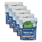 Natural Automatic Dishwasher Detergent Packs, Free and Clear, 45 Powder Packets/Box, 5 Boxes/Carton
