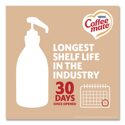Liquid Coffee Creamer, Sweetened Original, 1.5 L Pump Bottle, 2/Carton