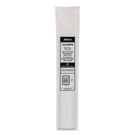 Traveler Cappuccino Style Dome Lid, Fits 10 oz to 24 oz Hot Cups, White, 95 Lids/Sleeve, 10 Sleeves/Carton