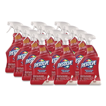 Triple Oxi Advanced Trigger Carpet Cleaner, Fresh Linen, 22 oz Spray Bottle, 12/Carton