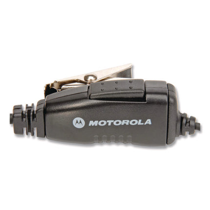 D-Style Earpiece with In-Line Microphone and Push-To-Talk, Black