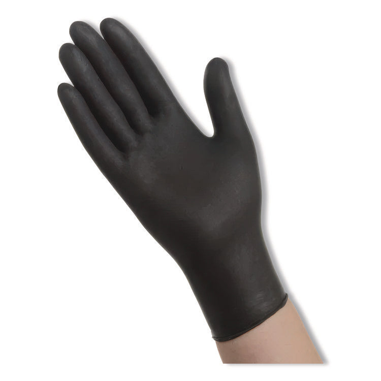 N720 SERIES POWDER-FREE NITRILE GLOVES, 6 MIL, 2X-LARGE, BLACK, 100/BOX, 10 BOXES/CARTON