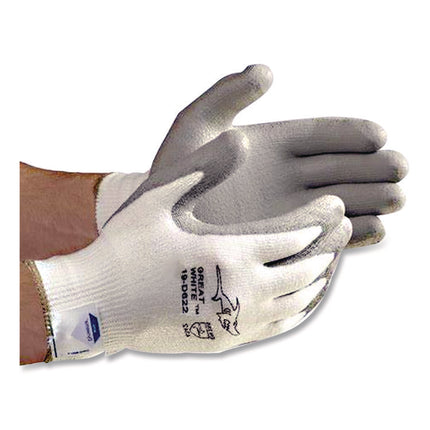 Great White 3gx Seamless Knit Dyneema Diamond Blended Gloves, Large, White/gray