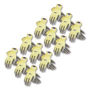 G-Tek Kev Cut-Resistant Seamless-Knit Gloves, Medium (size 8), Yellow/gray, 12 Pairs