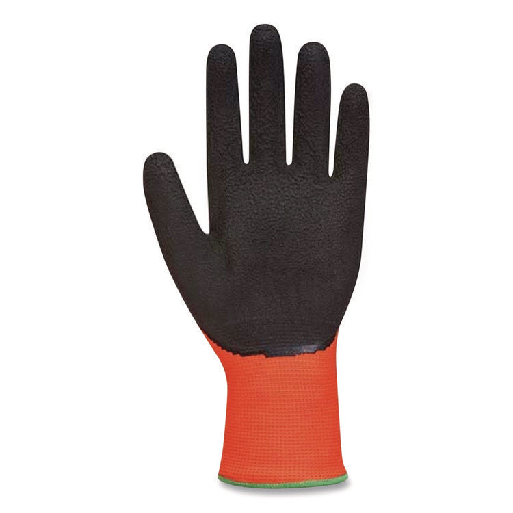 Kev Hi-Vis Seamless Knit Kevlar Gloves, Medium, Red/black
