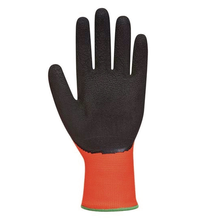 Kev Hi-Vis Seamless Knit Kevlar Gloves, X-Large, Red/black
