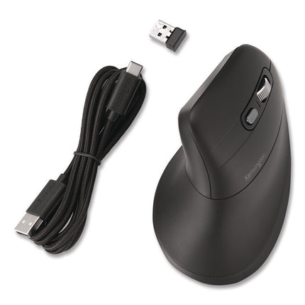 Pro Fit Ergo MY630 EQ Rechargeable Mouse, 2.4 GHz/30 ft Wireless Range, Right Hand Use, Black