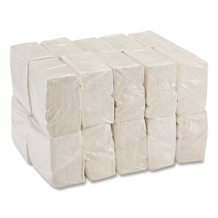 Interfold Napkin Refills, 3-Ply, 17 x 17, White, 100/Pack, 20 Packs/Carton