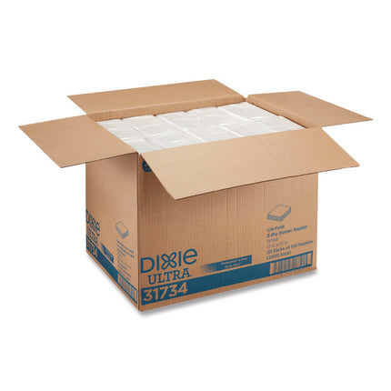 Interfold Napkin Refills, 3-Ply, 17 x 17, White, 100/Pack, 20 Packs/Carton