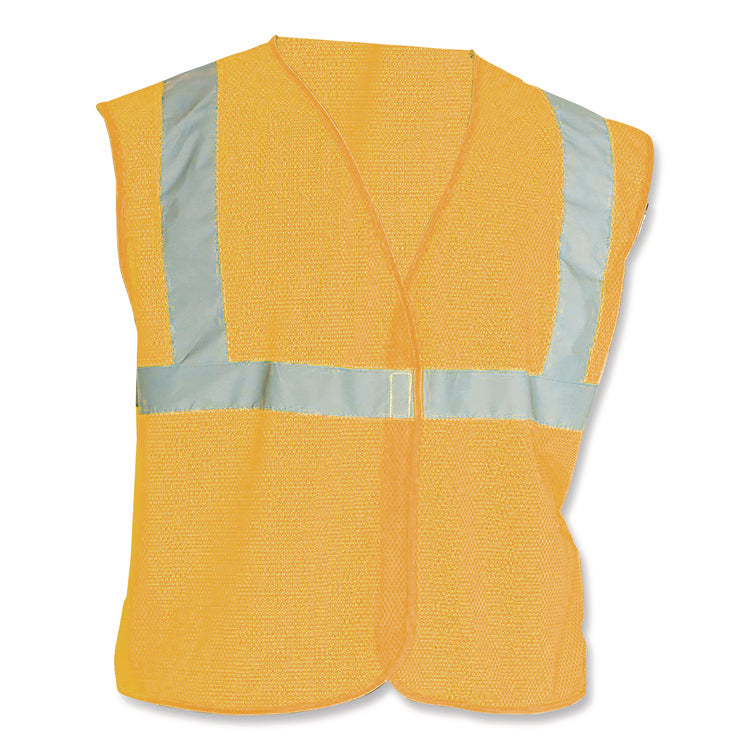 ANSI Class 2 Hook and Loop Safety Vest, 2X-Large, Hi-Viz Orange