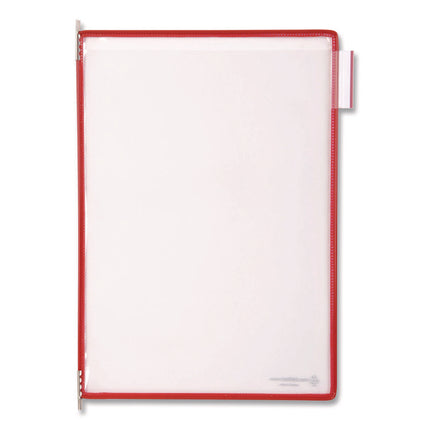 Pivoting Pockets, 1 Section, Red, 10/Pack