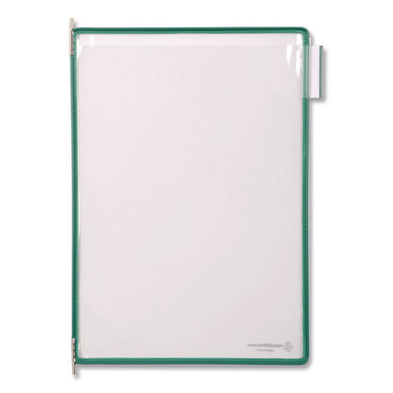 Pivoting Pockets, 1 Section, Green, 10/Pack