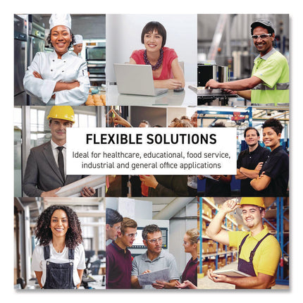 Pivoting Pockets, 1 Section, Black, 10/Pack