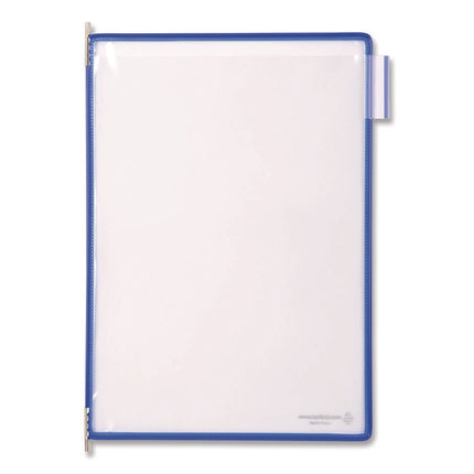 Pivoting Pockets, 1 Section, Blue, 10/Pack