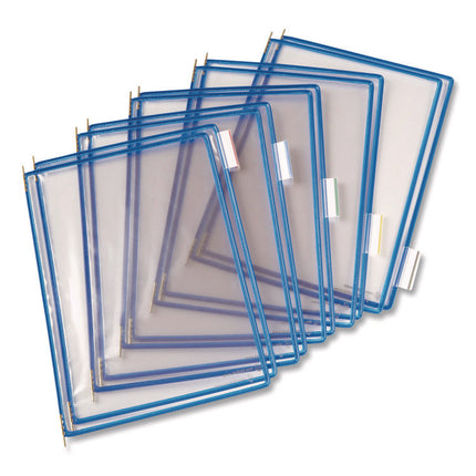 Pivoting Pockets, 1 Section, Blue, 10/Pack