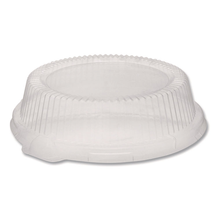 ClearView Dome-Style Lid with Tabs, 8.75" Diameter x 0.8" h, Clear, Plastic, 126/Carton