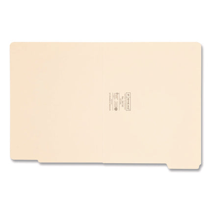 End Tab File Folder, 1/3-Cut Tabs: Assorted, Letter Size, 0.75" Expansion, Manila, 100/Box