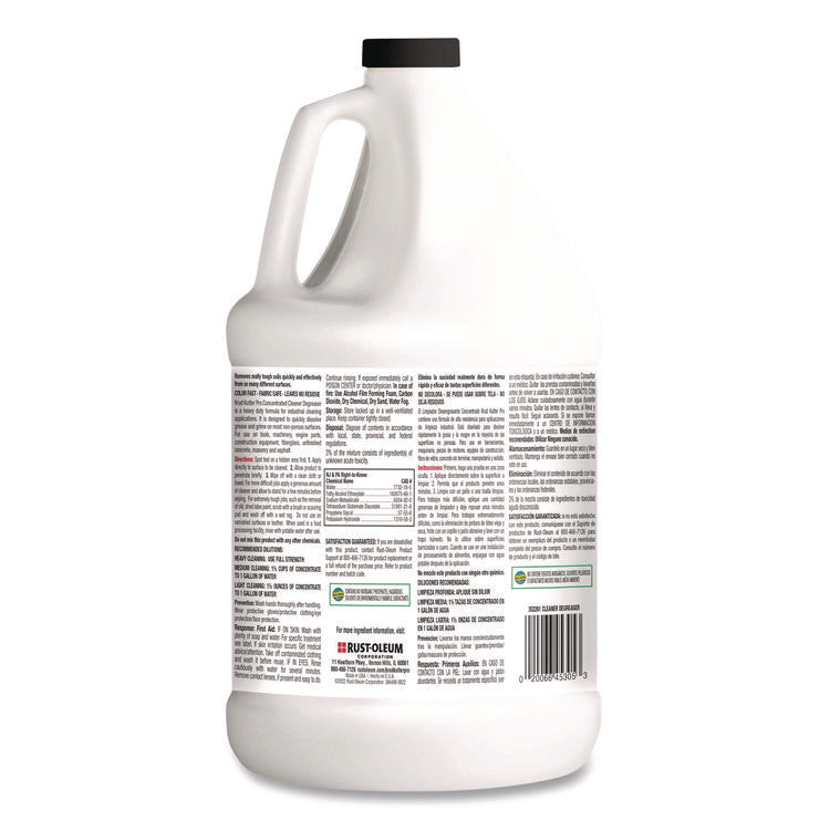Concentrated Cleaner Degreaser, 1 gal Bottle, 4/Carton
