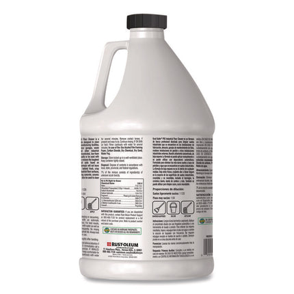 Concentrated Low Foam Industrial Floor Cleaner, Lemon Scent, 1 gal Bottle, 4/Carton