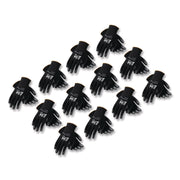 Gp Polyurethane-Coated Nylon Gloves, Large, Black, 12 Pairs