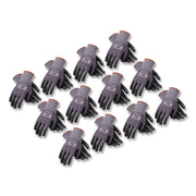 Endurance Seamless Knit Nylon Gloves, Medium, Gray/black, 12 Pairs