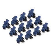 Gp Nitrile-Coated Nylon Gloves, Medium, Blue/black, 12 Pairs