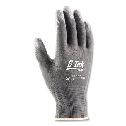 Gp Polyurethane-Coated Nylon Gloves, Small, Gray, 12 Pairs