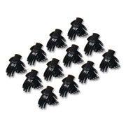 Gp Polyurethane-Coated Nylon Gloves, X-Large, Black, 12 Pairs