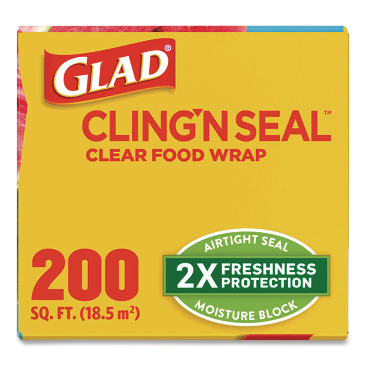 Cling'N Seal Plastic Food Wrap, 200 sq ft