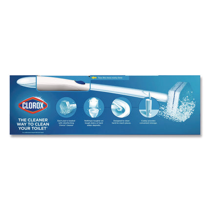 Toiletwand Disposable Toilet Cleaning System: Handle, Caddy And Refills, White