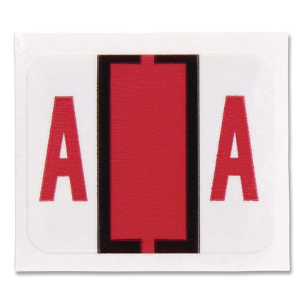 A-Z Color-Coded End Tab Filing Labels, A-Z, 1 X 1.25, White, 500/roll, 26 Rolls/box