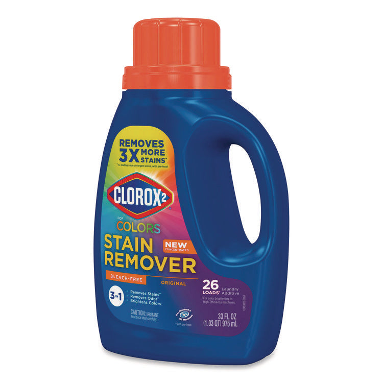For Colors Stain Remover and Laundry Additive, Bleach Free, Original, 33 oz Bottle, 6/Carton